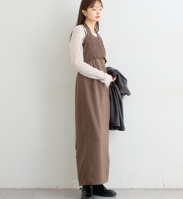  「レイヤードホルターキャミワンピース」|その他|