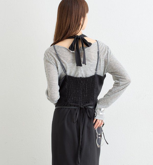  「レイヤードホルターキャミワンピース」|その他|