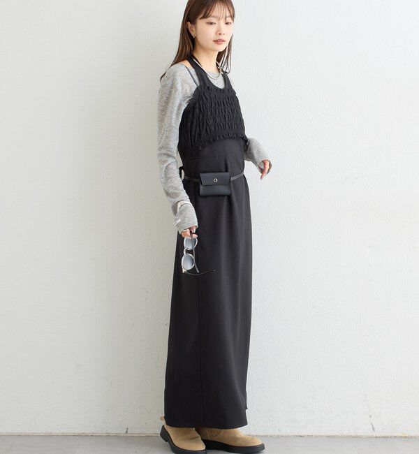  「レイヤードホルターキャミワンピース」|その他|