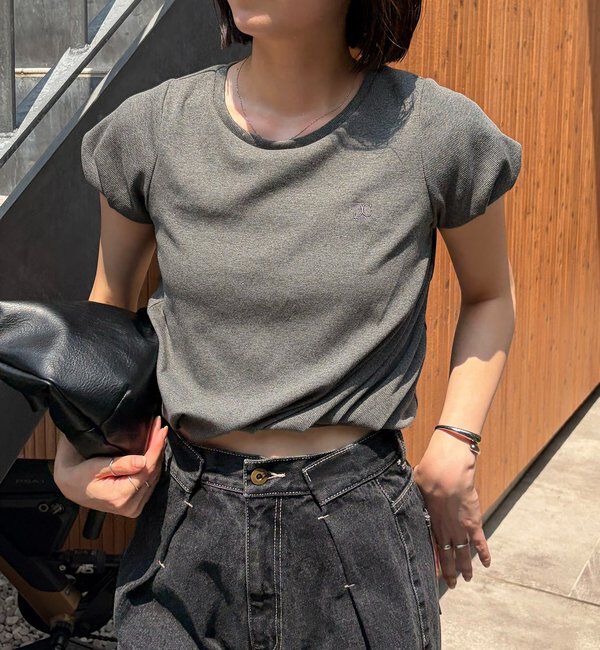  「ツイストバルーンT」|Tシャツ・カットソー|グレー