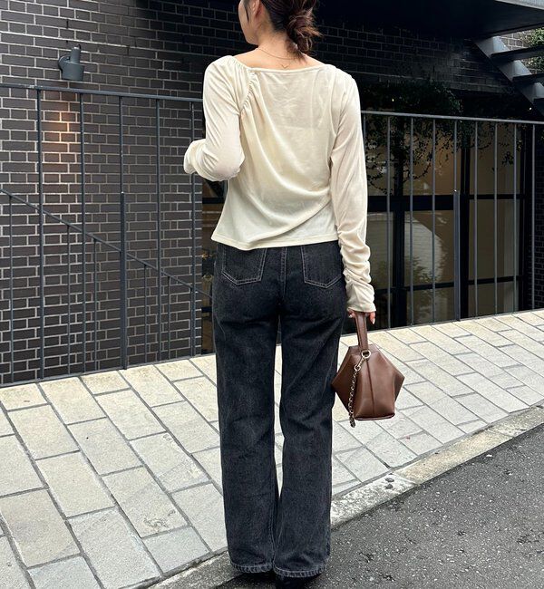  「ベロアアシメトップス」|Tシャツ・カットソー|