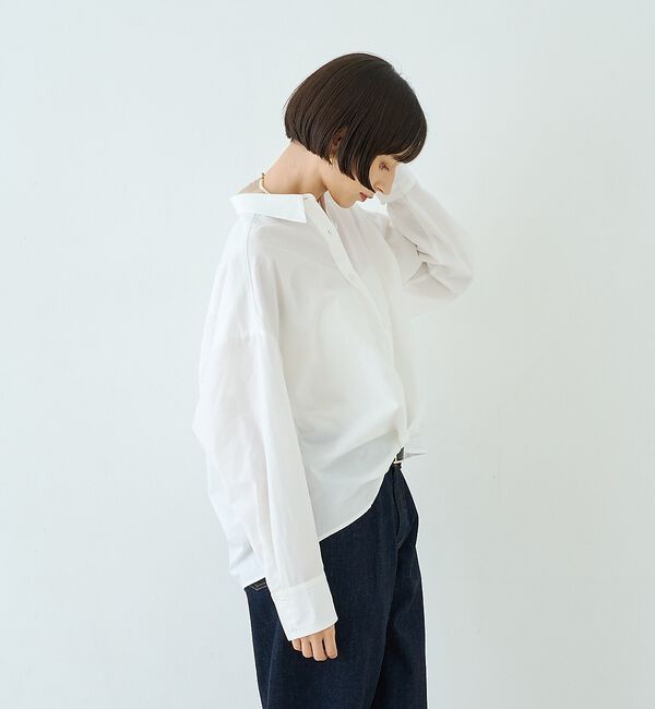 Rouge vif「ポリエステルコットンツイストシャツ」|シャツ・ブラウス|