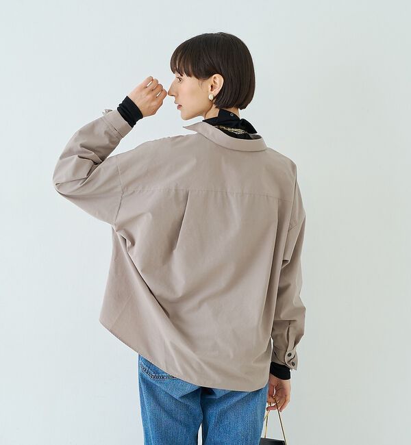 Rouge vif「ポリエステルコットンツイストシャツ」|シャツ・ブラウス|