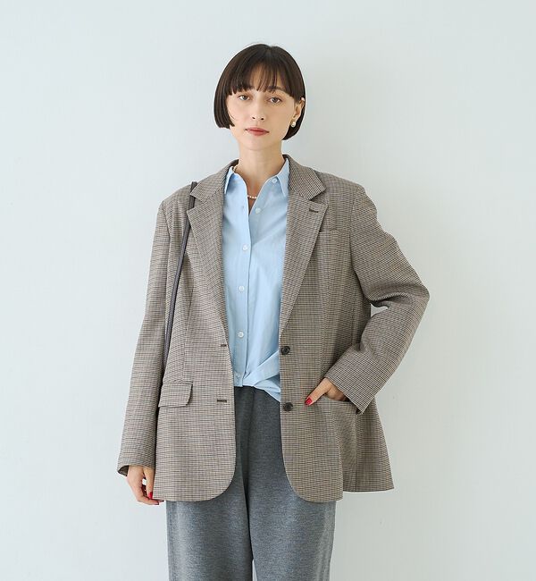 Rouge vif「ポリエステルコットンツイストシャツ」|シャツ・ブラウス|