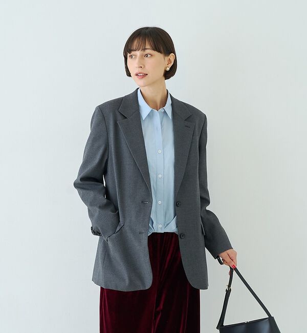 Rouge vif「ポリエステルコットンツイストシャツ」|シャツ・ブラウス|