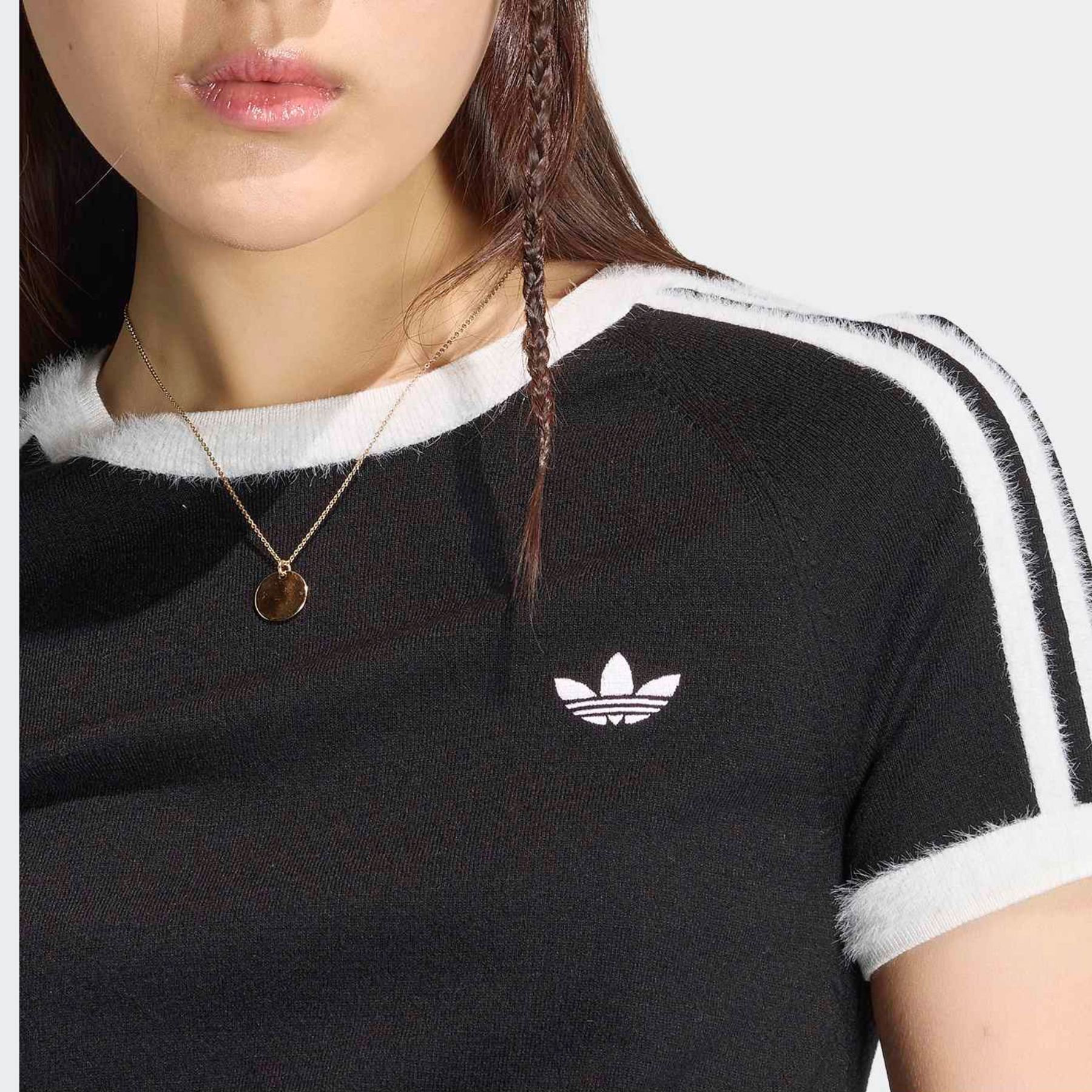 Rouge vif「【adidas / アディダス】ニットT/カットソー/ニット/ラウンドネックTシ」|Tシャツ・カットソー|