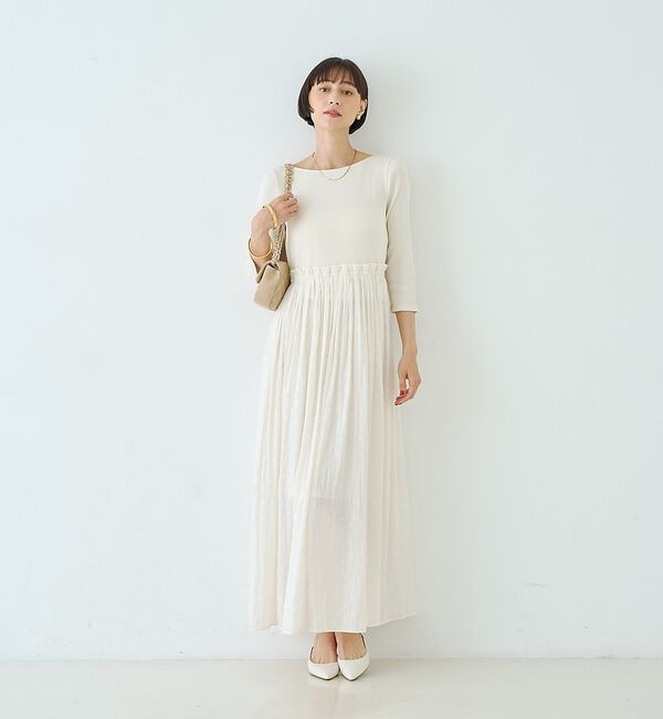 Rouge vif「ドット柄ドッキングワンピース」|ワンピース|