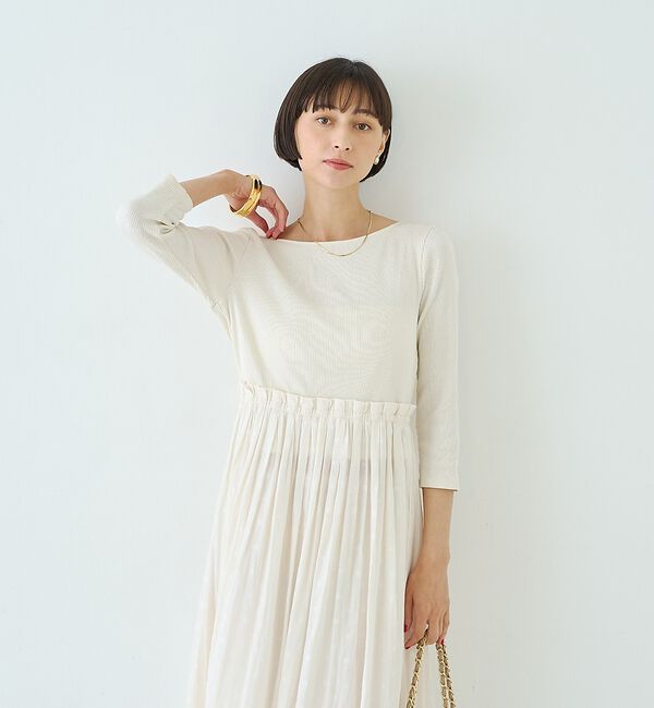 Rouge vif「ドット柄ドッキングワンピース」|ワンピース|