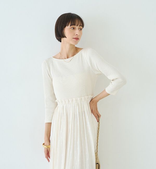 Rouge vif「ドット柄ドッキングワンピース」|ワンピース|