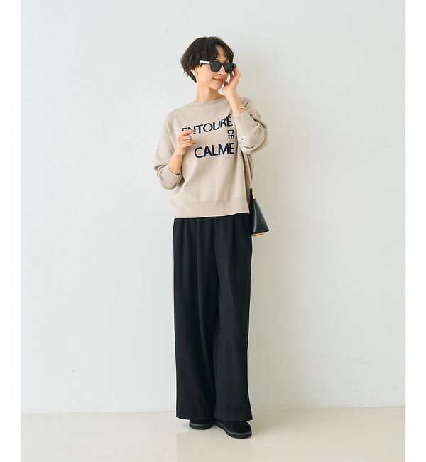 Rouge vif「【人気追加】ストレッチダンボールタックワイドパンツ」|その他|