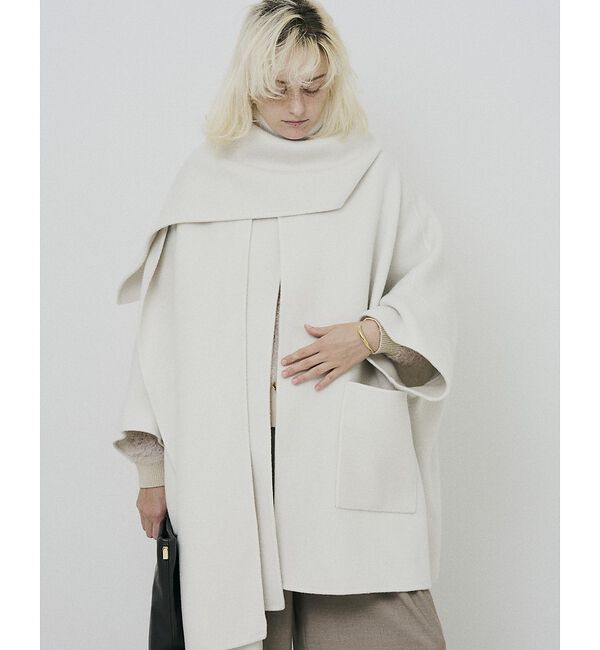 Rouge vif「【2サイズ展開】ストール/マフラー付き変形リバーコート【予約】」|その他|