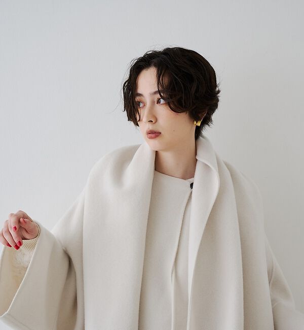 Rouge vif「【2サイズ展開】ストール/マフラー付き変形リバーコート【予約】」|その他|