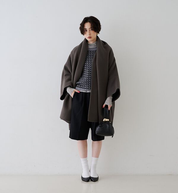 Rouge vif「【2サイズ展開】ストール/マフラー付き変形リバーコート【予約】」|その他|