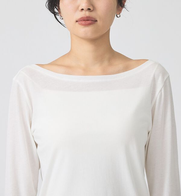 Rouge vif「前後2wayシャーリングスリーブプルオーバー/ロングスリーブTシャツ」|Tシャツ・カットソー|