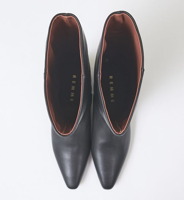 Rouge vif「【REMME/レメ】レザーフラットロングブーツ【予約】」|ショートブーツ|