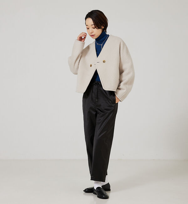 qualite「【日本製/2023AW】シームレスタートルニット」|ニット・セーター|