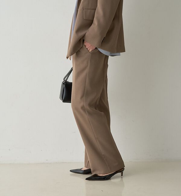 qualite「タックストレートパンツ」|その他|