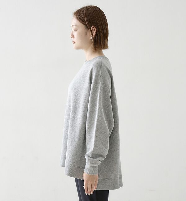 qualite「ラメ裏毛プルオーバー」|Tシャツ・カットソー|