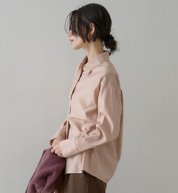 qualite「ウールミックスシャツ【予約】」|シャツ・ブラウス|