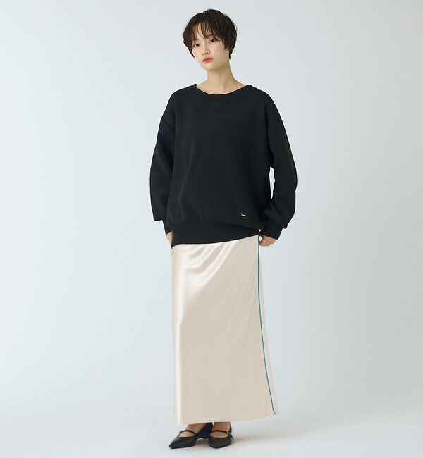 abahouse mavie「スウェットライクニットプルオーバー」|ニット・セーター|