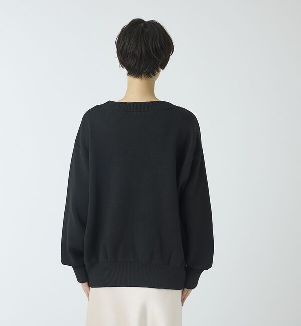 abahouse mavie「スウェットライクニットプルオーバー」|ニット・セーター|