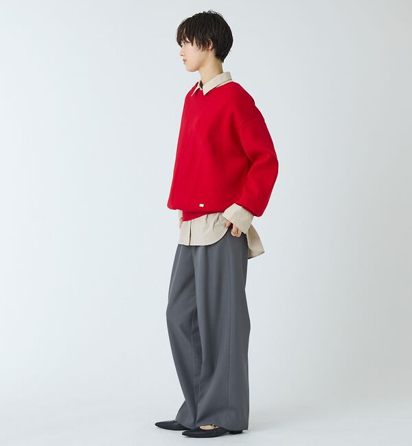 abahouse mavie「スウェットライクニットプルオーバー」|ニット・セーター|