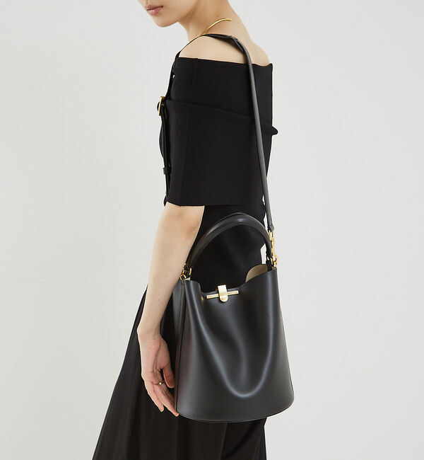 The Store by C' 「【ZANCHETTI】AMLETO BUCKET／アムレットバケットバッグ」|ショルダー・メッセンジャー|ブラック