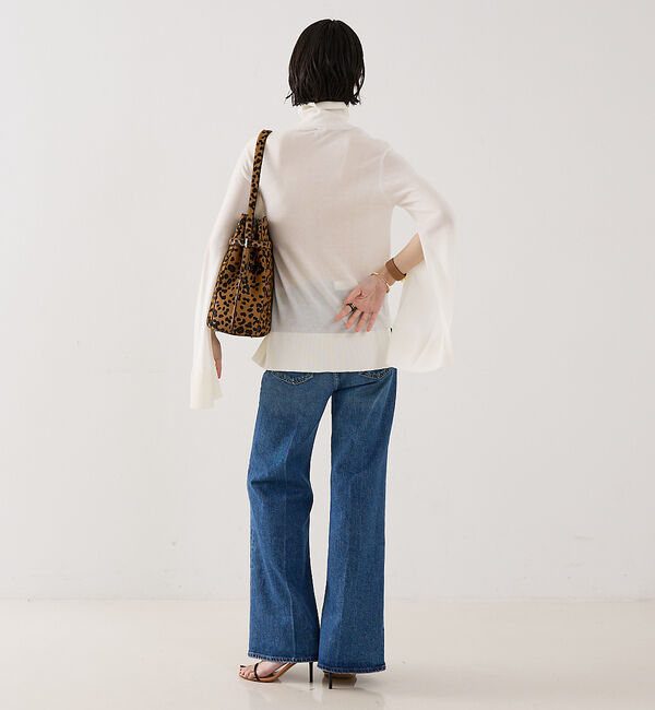 The Store by C' 「【TOTEME】SLIT SLEEVE TURTLENECK／スリットスリーブタ」|ニット・セーター|