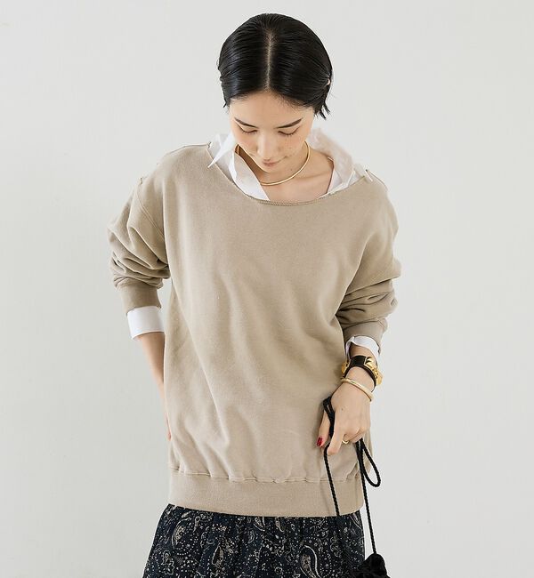 The Store by C' 「【DENIM DELIGHT DAYS】【別注】オフショルダースエット」|スウェット・ジャージ|ベージュ