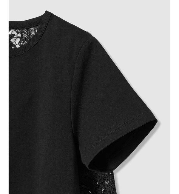 LOULOU WILLOUGHBY「レースドッキングロングＴシャツ」|Tシャツ・カットソー|
