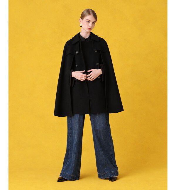 LOULOU WILLOUGHBY「シャルムビーバーケープコート」|ダッフルコート|