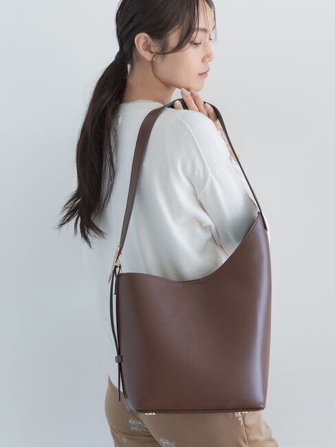 Te chichi「アシンメトリーワンショルダーバッグ」|その他|ブラウン