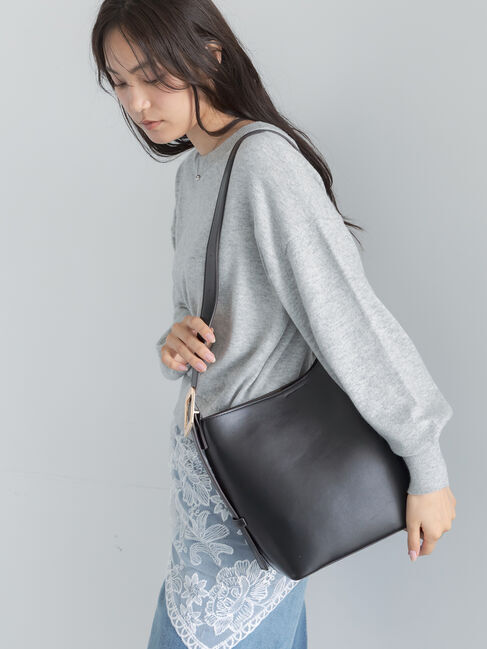 Te chichi「アシンメトリーワンショルダーバッグ」|その他|ブラック