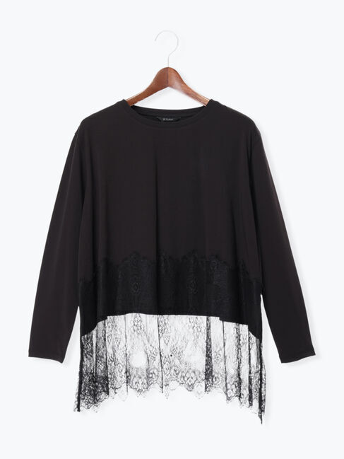Te chichi「レースコンビネーションTシャツ」|Tシャツ・カットソー|