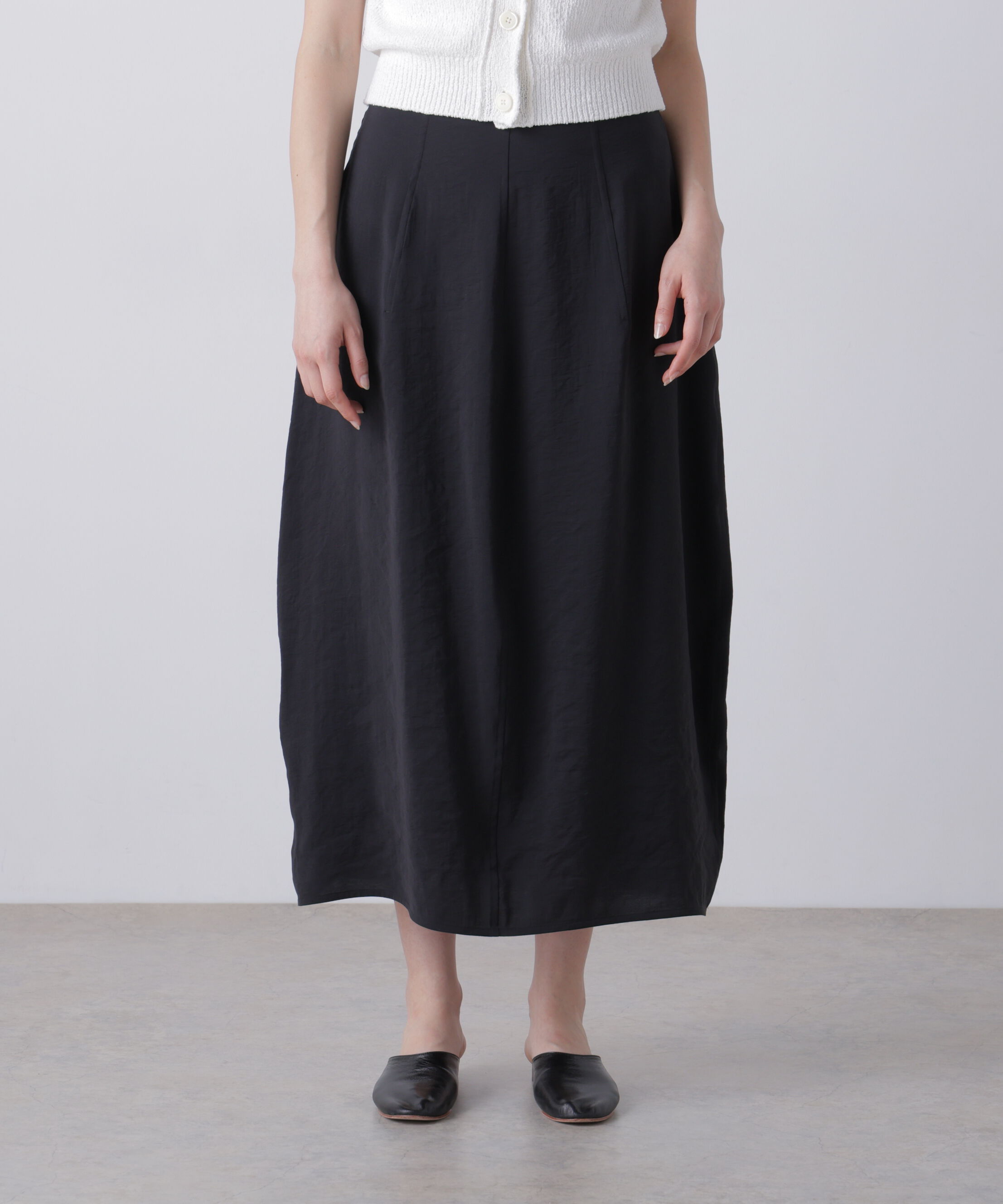 YLEVE 「YLEVE / RAYON-POLYESTER BROAD SKIRT」|スカート|