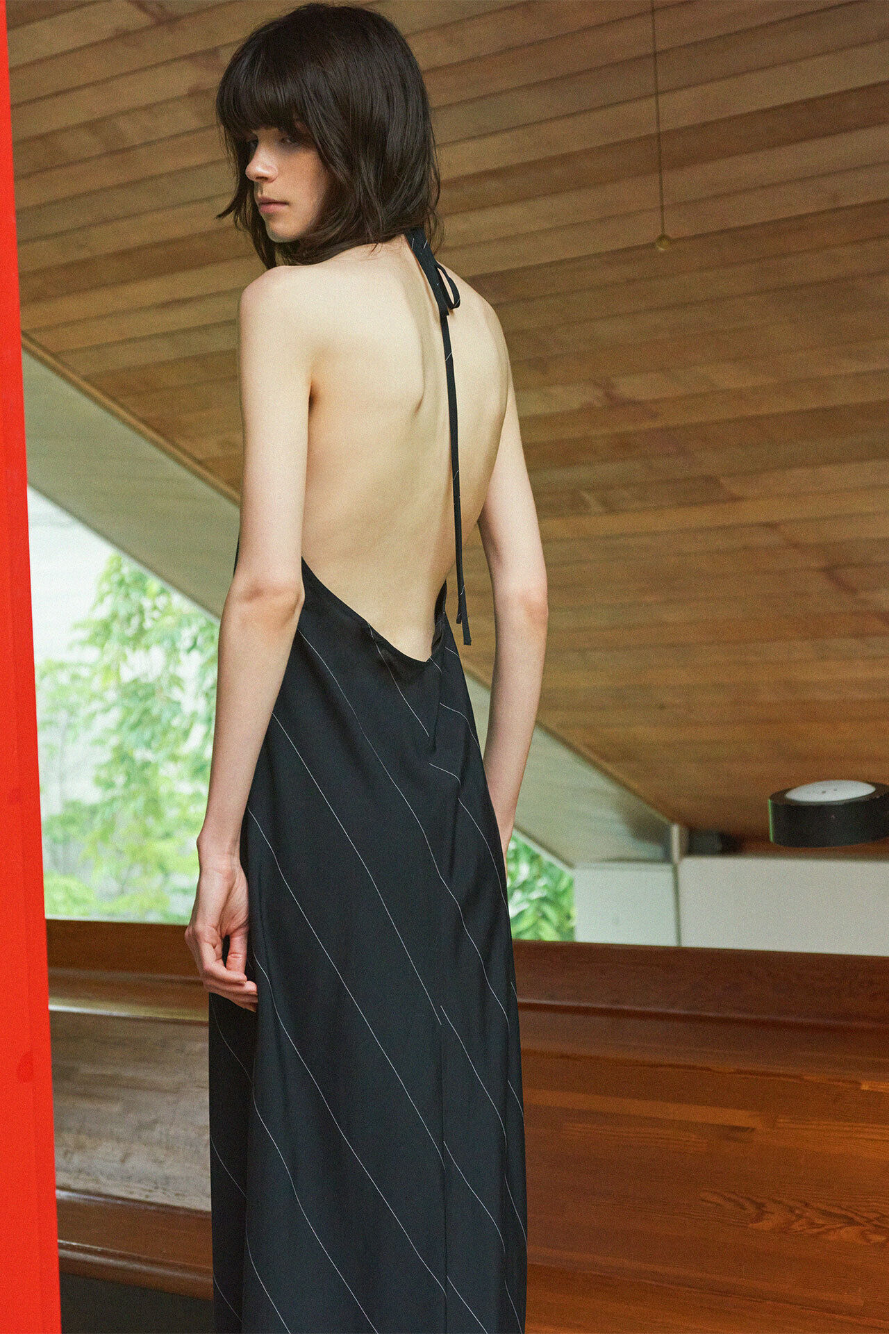 YLEVE 「YLEVE / RAYON ACETATE STRIPE OP」|ワンピース|