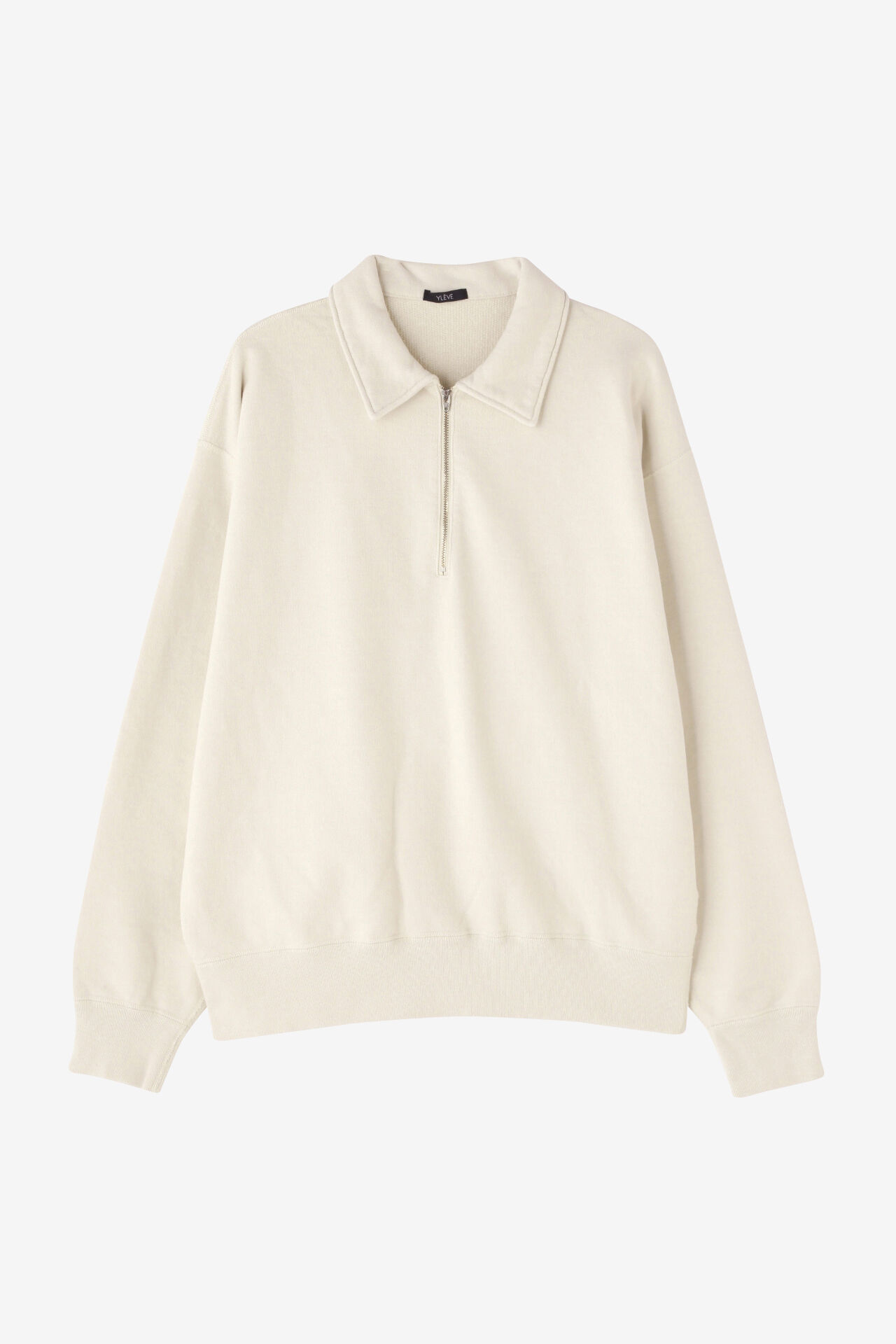 YLEVE 「YLEVE / COTTON FLEECE HALF ZIP P/O」|Tシャツ・カットソー|ホワイト