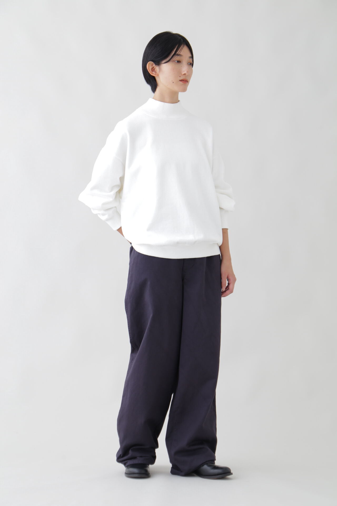YLEVE 「Ｙ / ORGANIC COTTON BLEND HEAVY WEIGHT FLEECE TURTLE NECK」|Tシャツ・カットソー|