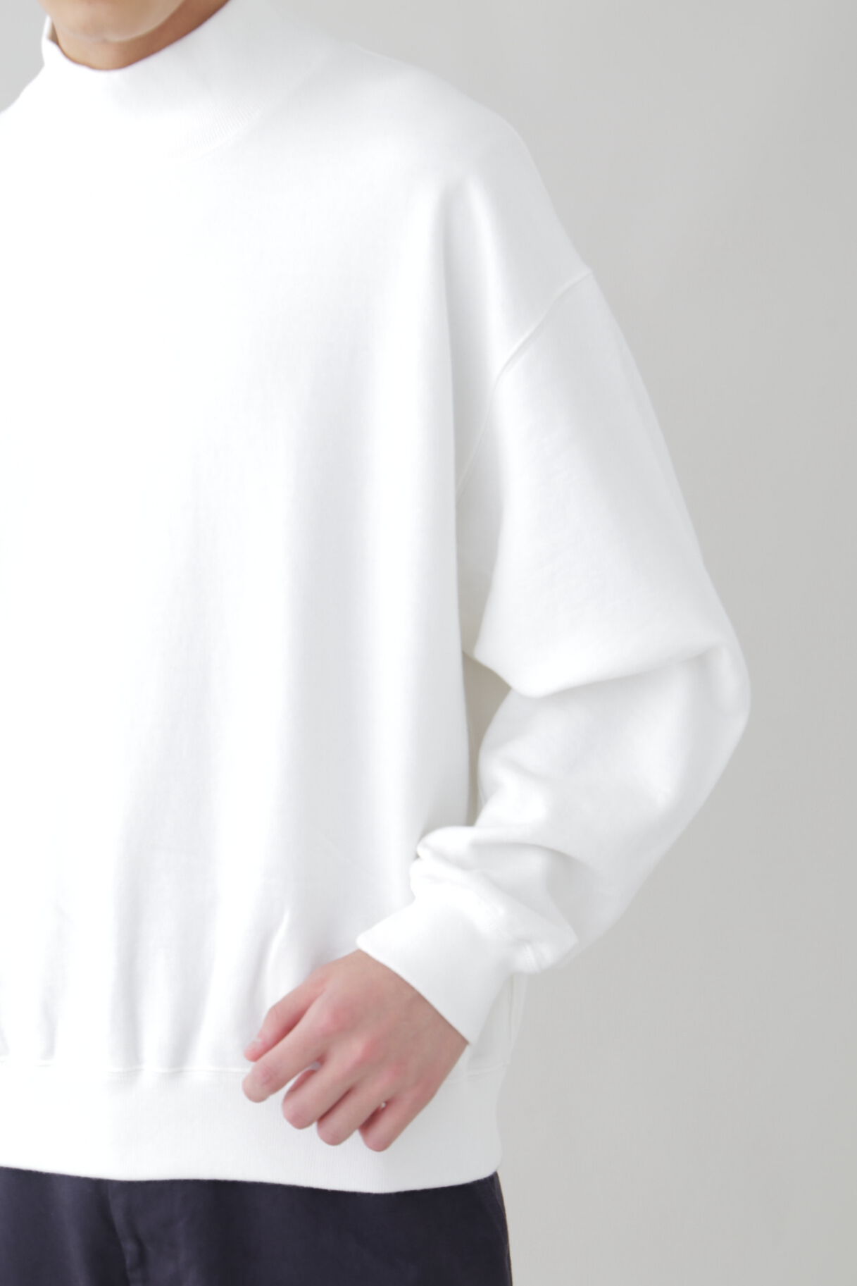 YLEVE 「Ｙ / ORGANIC COTTON BLEND HEAVY WEIGHT FLEECE TURTLE NECK」|Tシャツ・カットソー|