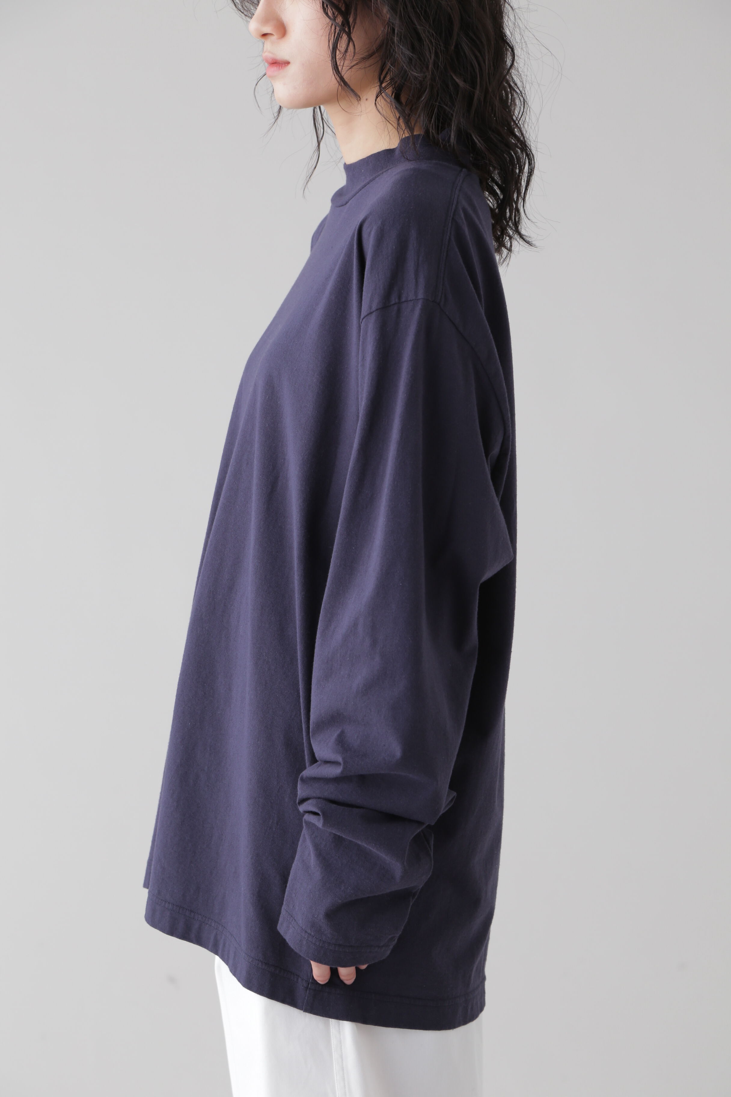 YLEVE 「Ｙ / ORGANIC COTTON JERSEY MOCK NECK L/S T」|Tシャツ・カットソー|