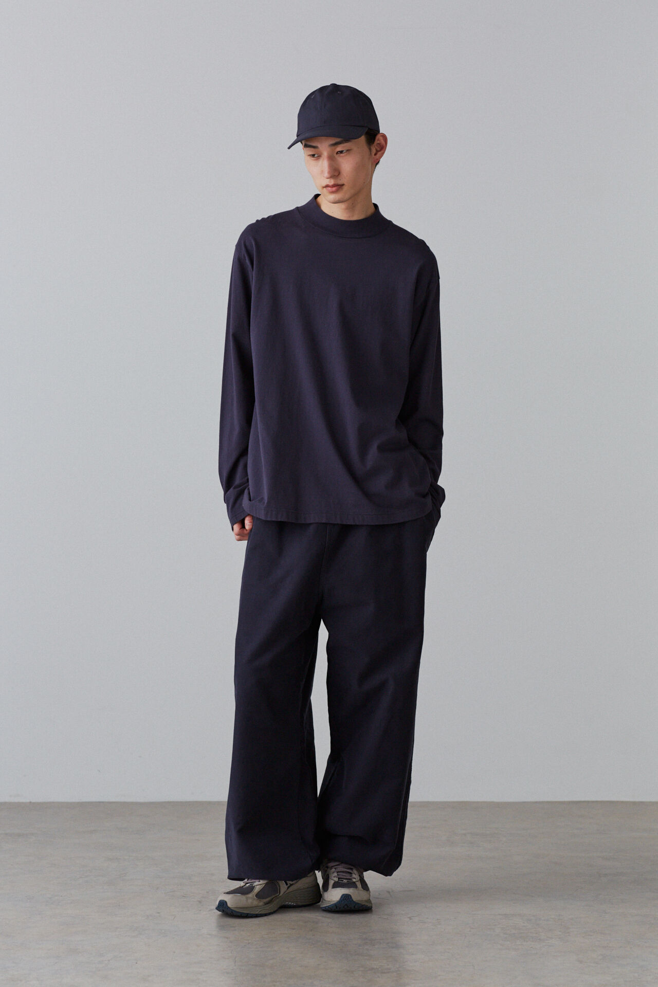 YLEVE 「Ｙ / ORGANIC COTTON JERSEY MOCK NECK L/S T」|Tシャツ・カットソー|
