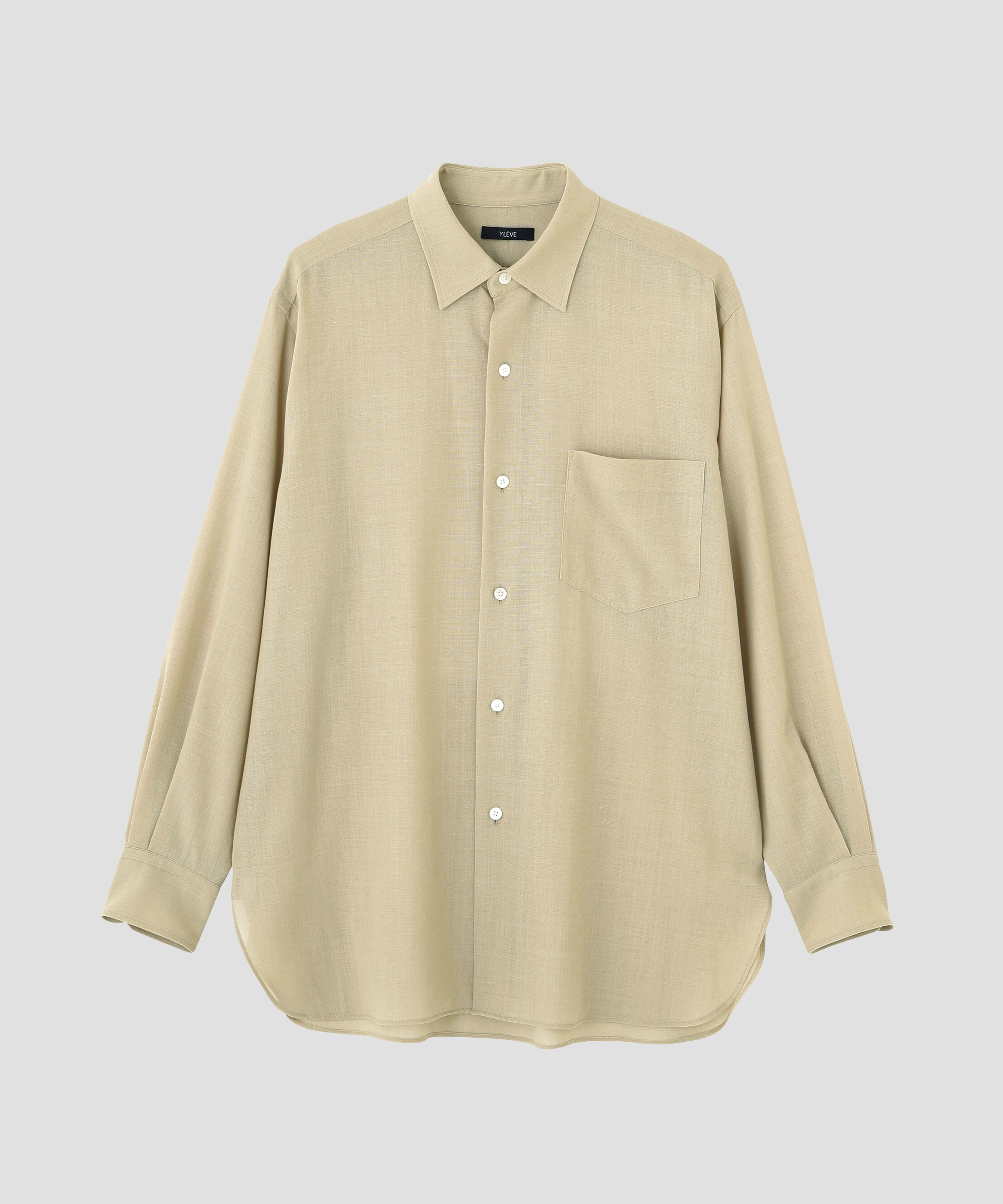 YLEVE 「YLEVE / 2/72 SUPER 100&rsquo;s WOOL HIGH-TWIST VOILE SHIRT」|シャツ・ブラウス|