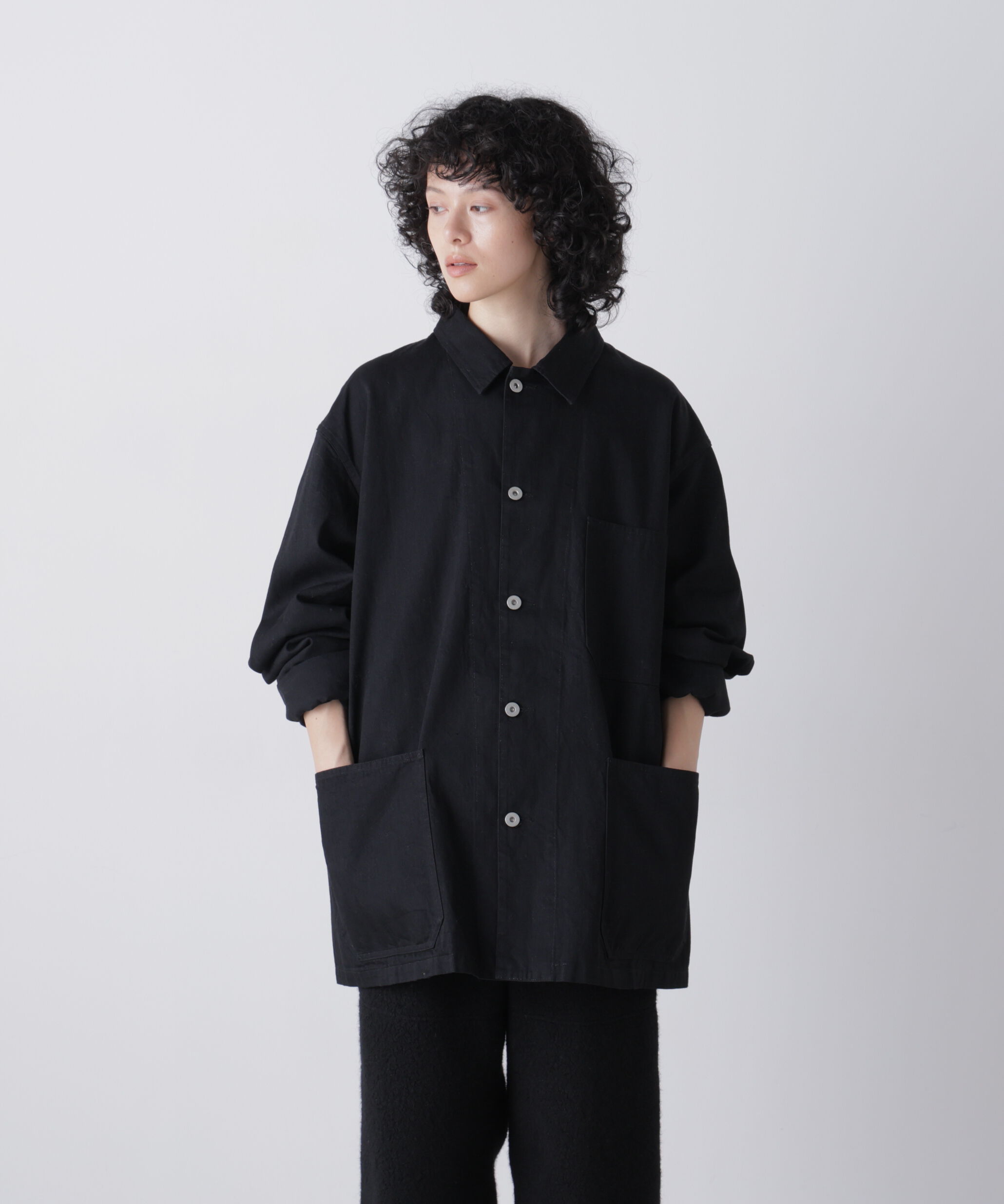 YLEVE 「Ｙ /  [UNISEX] ORGANIC COTTON LIGHT DENIM COVERALL JACKET」|ブルゾン・スタジャン|