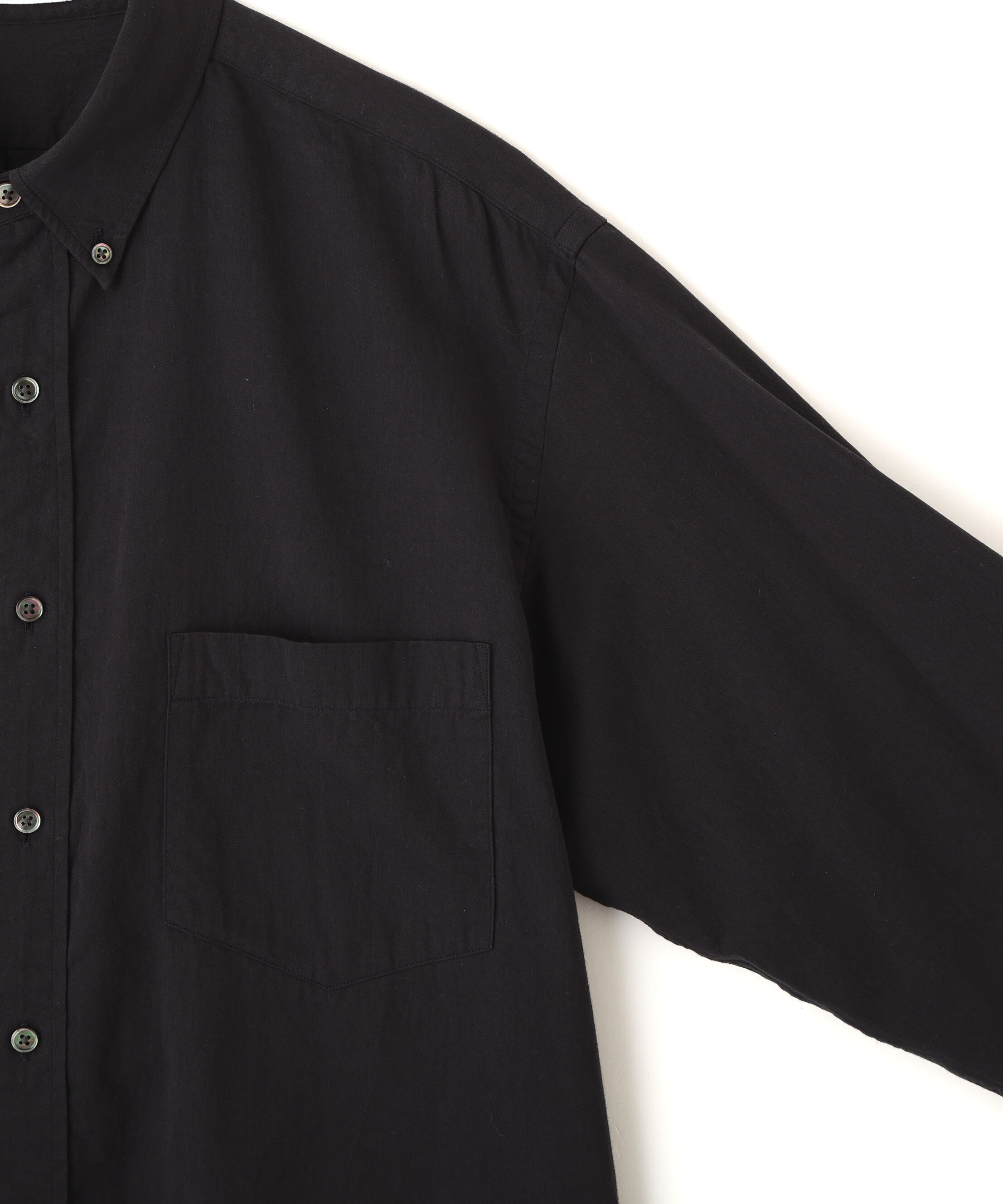 YLEVE 「Ｙ /  [UNISEX] ORGANIC COTTON WASHER SATIN BD SHIRT」|シャツ・ブラウス|