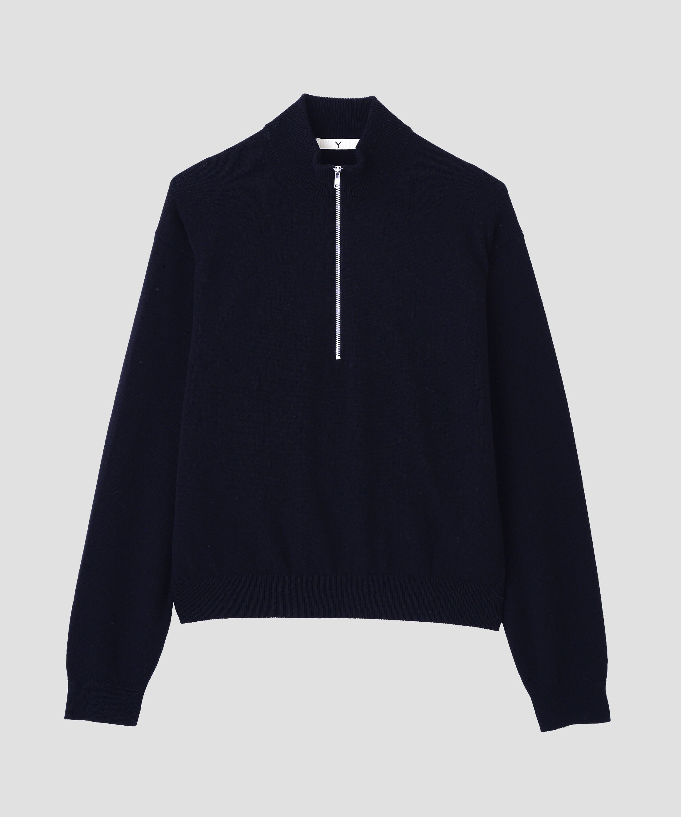 YLEVE 「Ｙ /  [UNISEX] NONMULESING WOOL HALF ZIP KNIT PULLOVER」|ニット・セーター|