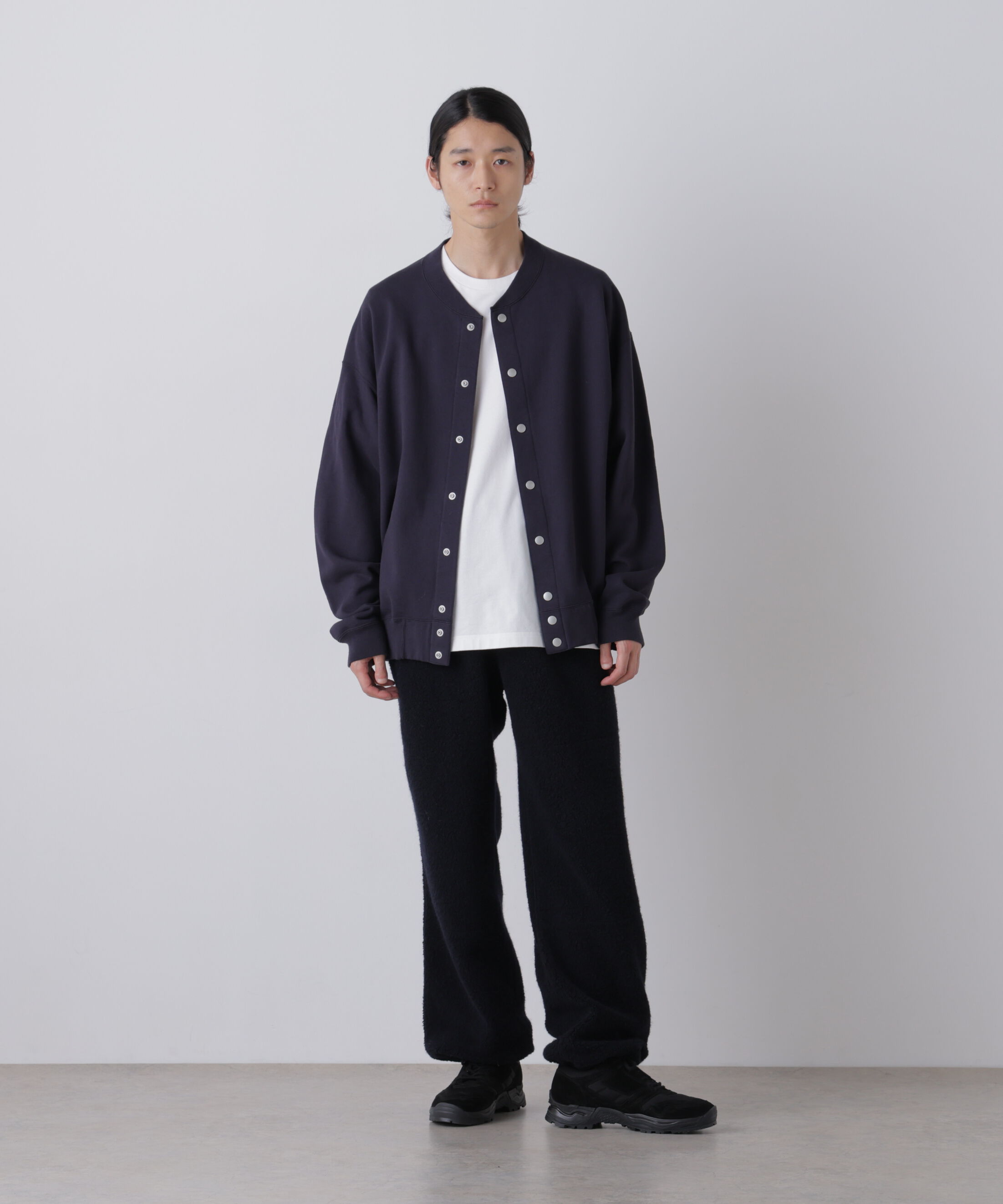 YLEVE 「Ｙ /  [UNISEX] ORGANIC COTTON HEAVY WEIGHT FLEECE SNAP CARDIGAN」|Tシャツ・カットソー|