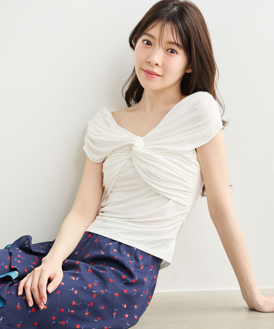 COCO DEAL「ギャザーツイストトップス」|Tシャツ・カットソー|