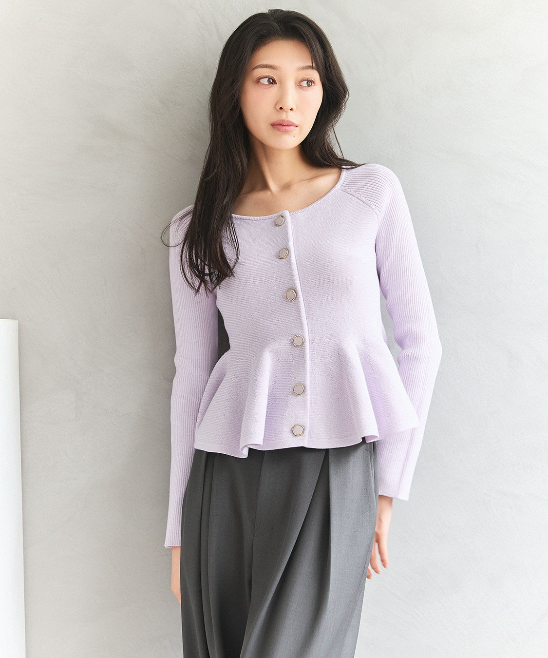 COCO DEAL「クロスタックワイドパンツ」|スラックス|