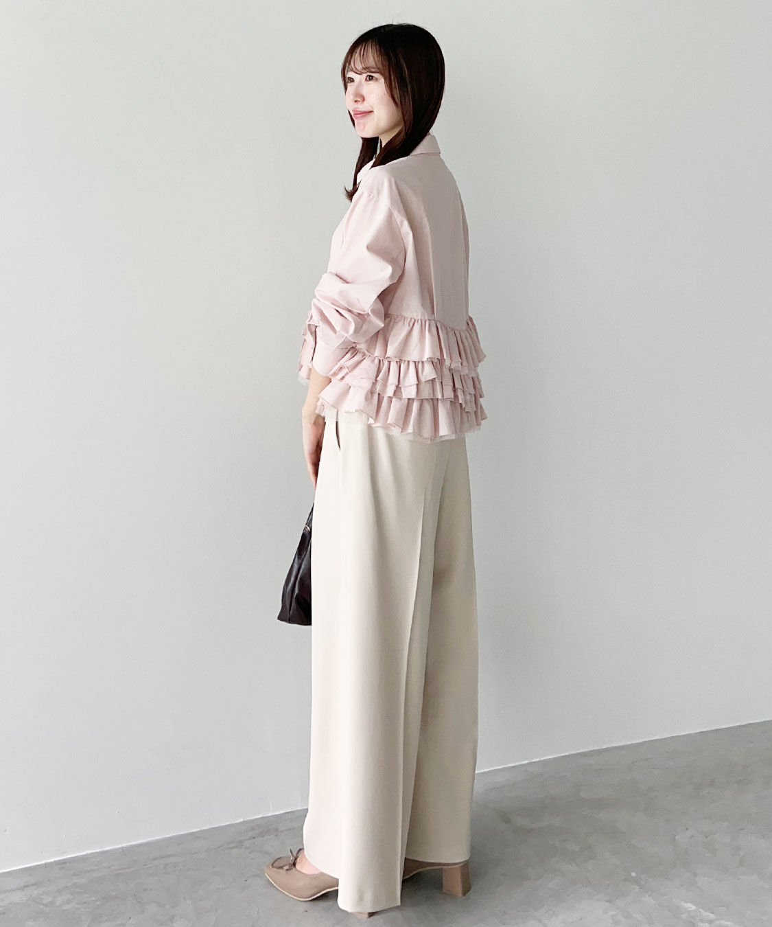 COCO DEAL「クロスタックワイドパンツ」|スラックス|
