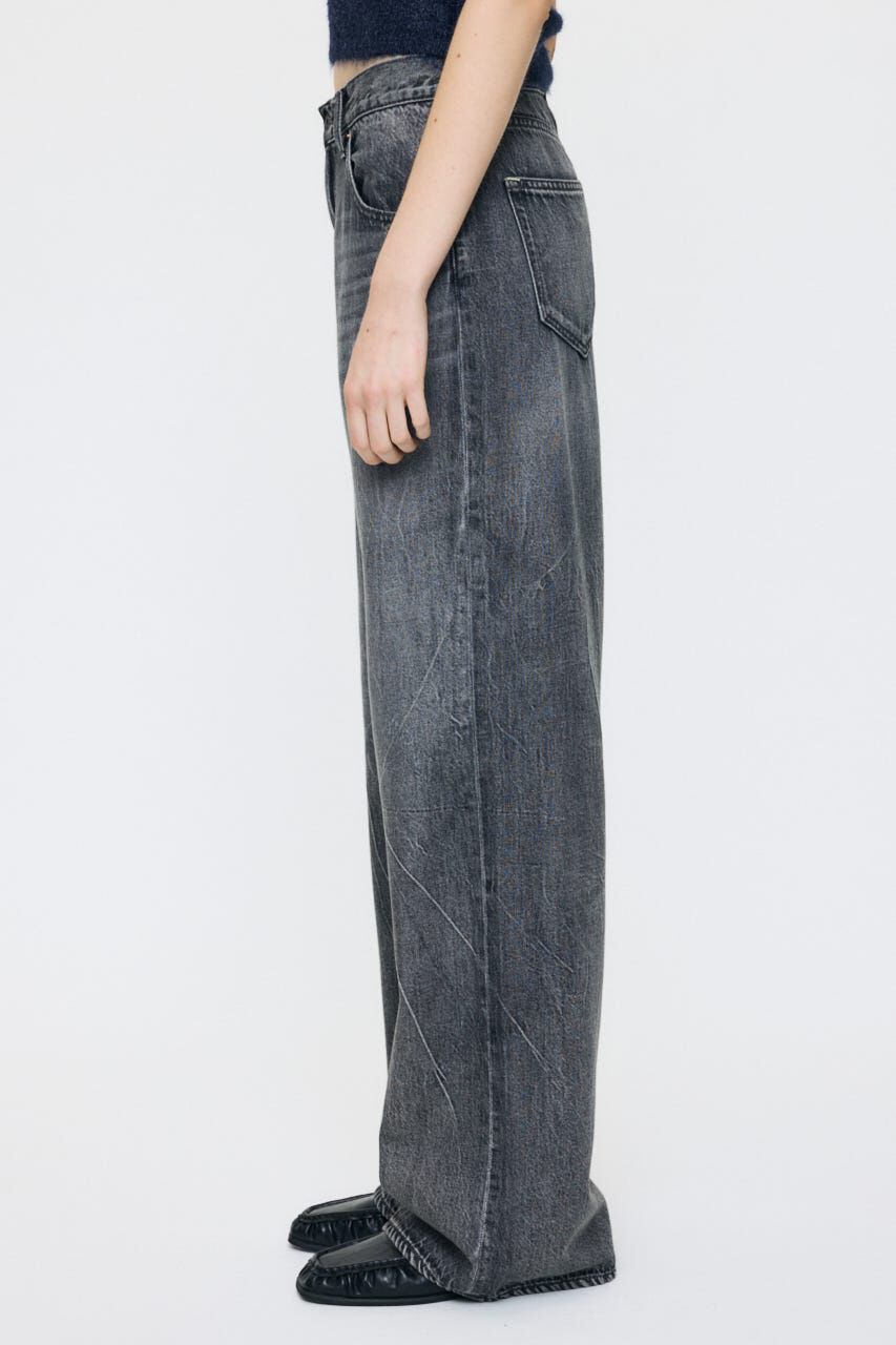 MOUSSY「LOW SLUNG LOOSE フレア」|デニム|